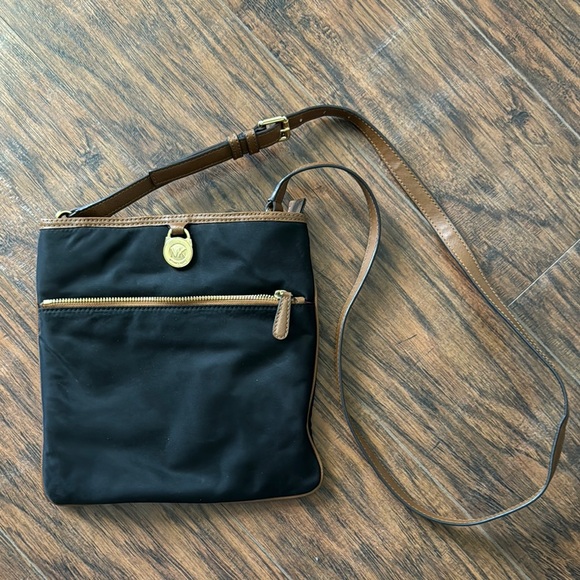 MICHAEL Michael Kors Handbags - MK Black and Brown Michael Kors Crossbody Bag